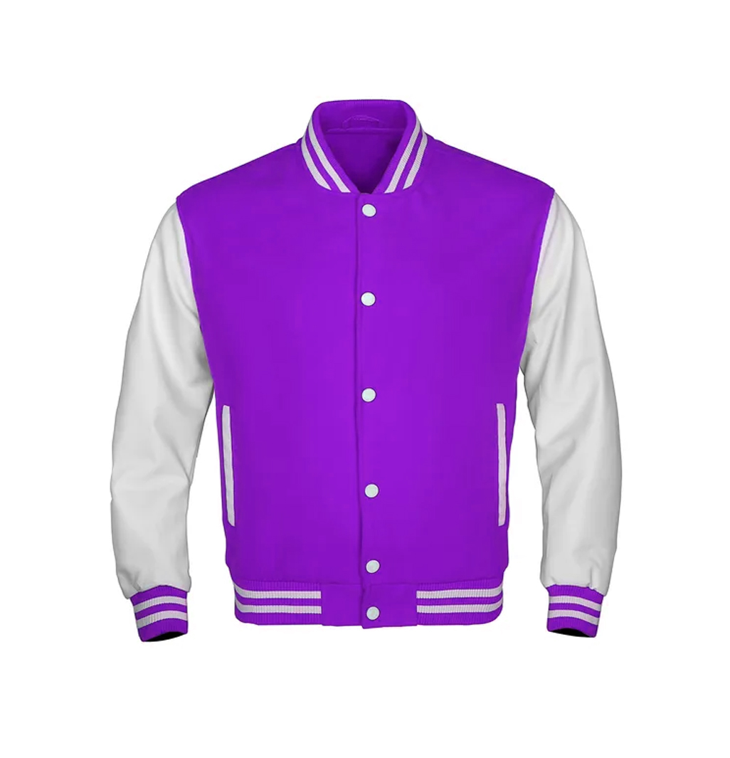 purple varsity jacket