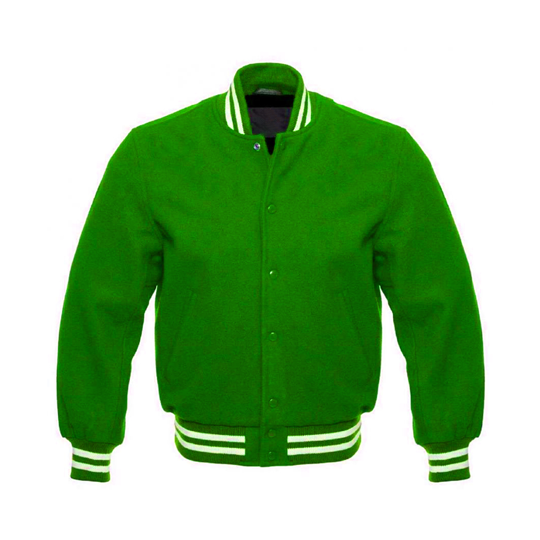 green varsity jacket