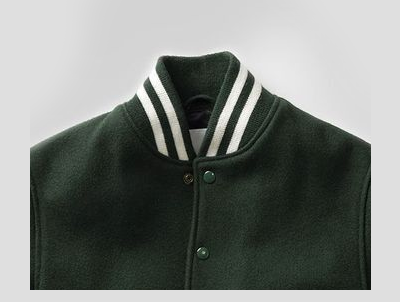 STAND UP KNIT COLLAR varsity manufacturer