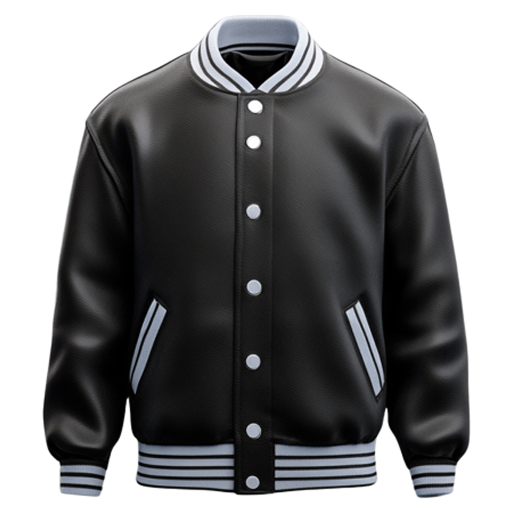 leather varsity jacket