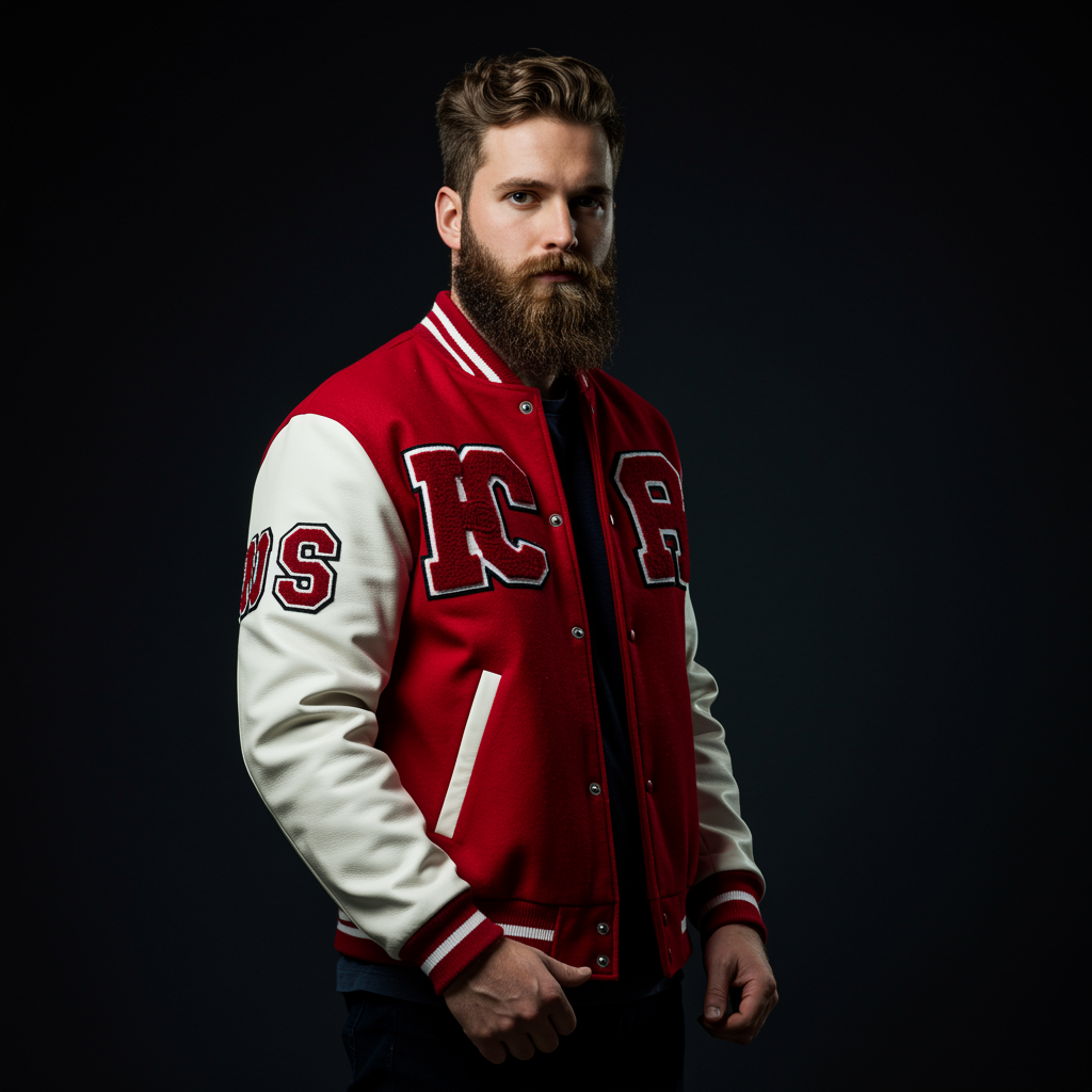 White and Red jacket