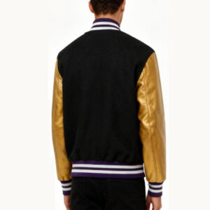Custom Black and Gold Varsity Jacket - Image 4
