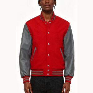 Red and Grey Varsity Jacket