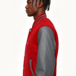 Red and Grey Varsity Jacket - Image 2