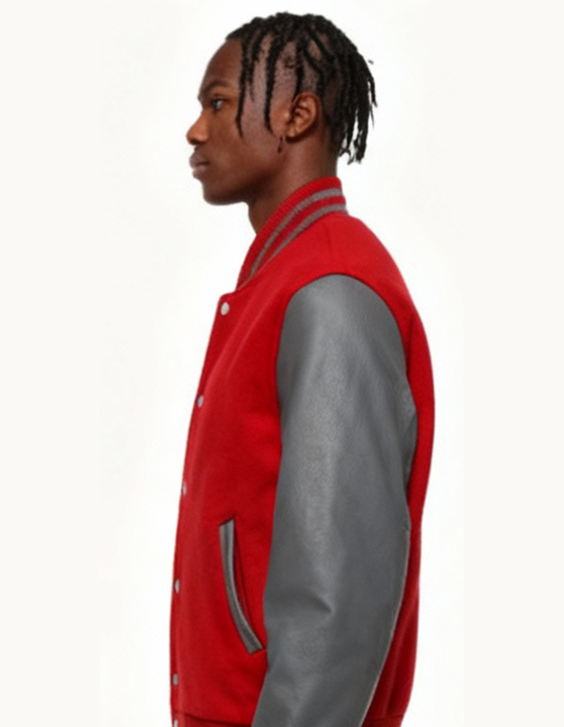Red and Grey Varsity Jacket - Image 2