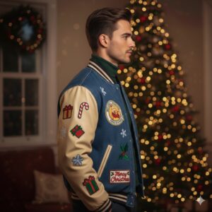 Christmas Denim Jacket for Men - Image 3
