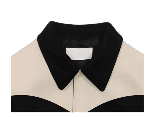 PU LEATHER BYRON COLLAR