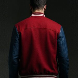 Fully Customize Red and Blue Varsity Jacket - Image 2