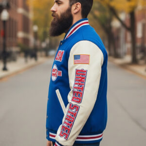 USA Patch varsity jacket