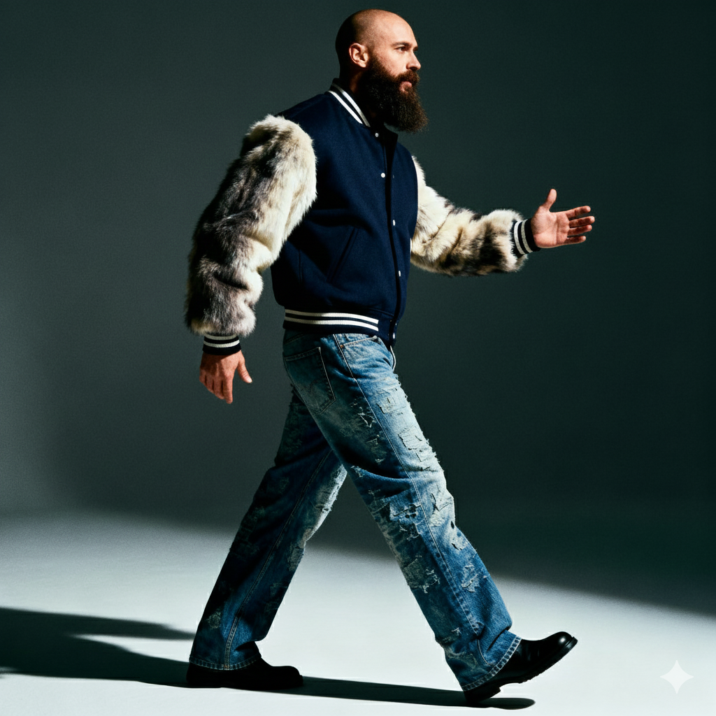 custom varsity jackets with fur sleeves