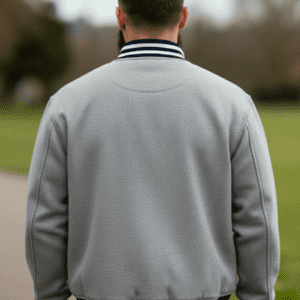 grey letterman jacket