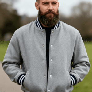 Grey Varsity Jacket