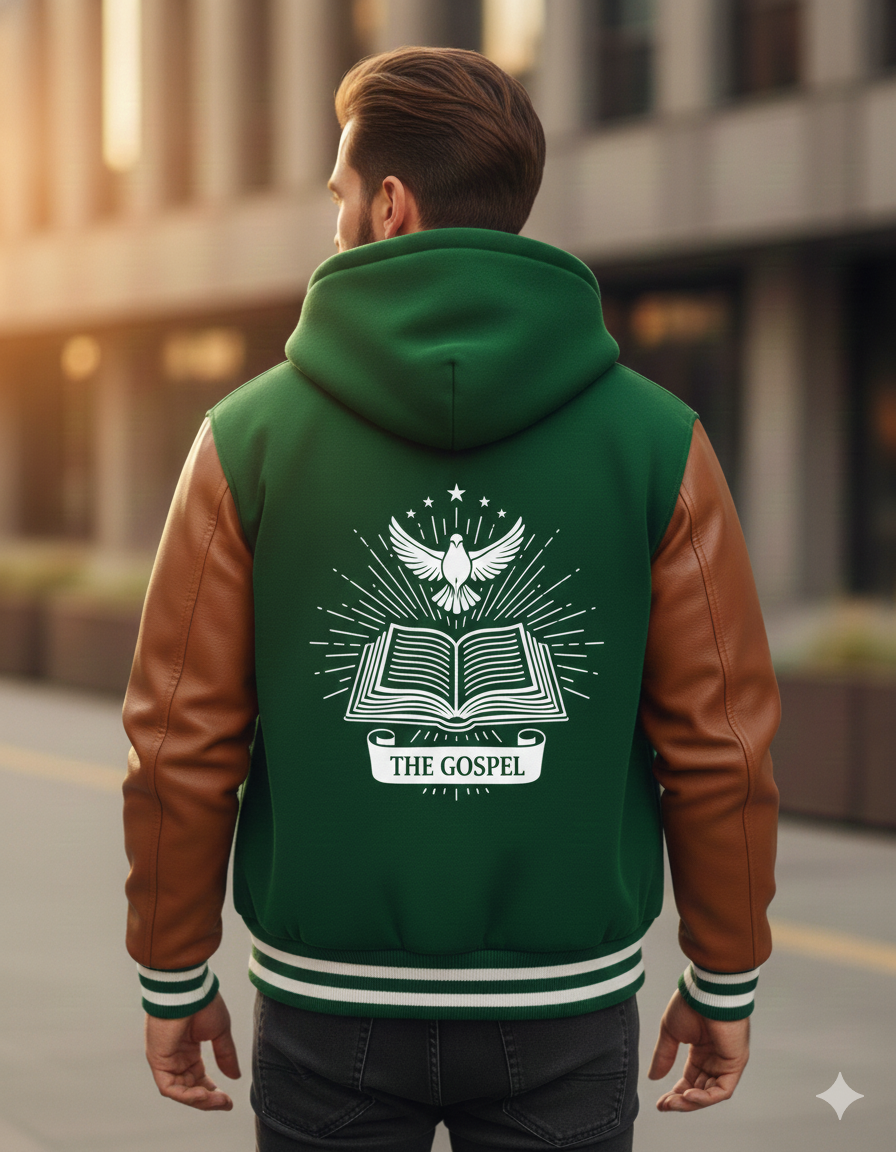 Jesus gospel varsity jacket