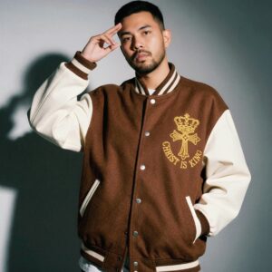 Jesus is king varsity jacket
