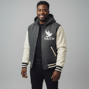 Jesus saves varsity jacket