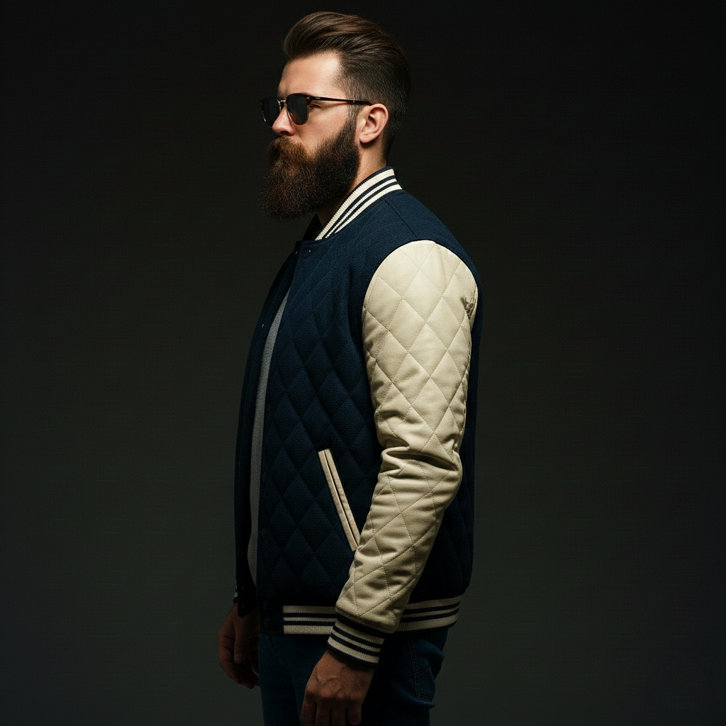 Custom Quilted Varsity Jacket 2026 Premium Style - Image 2