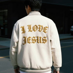 Embroidered Jesus jacket