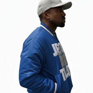Christian satin bomber jacket