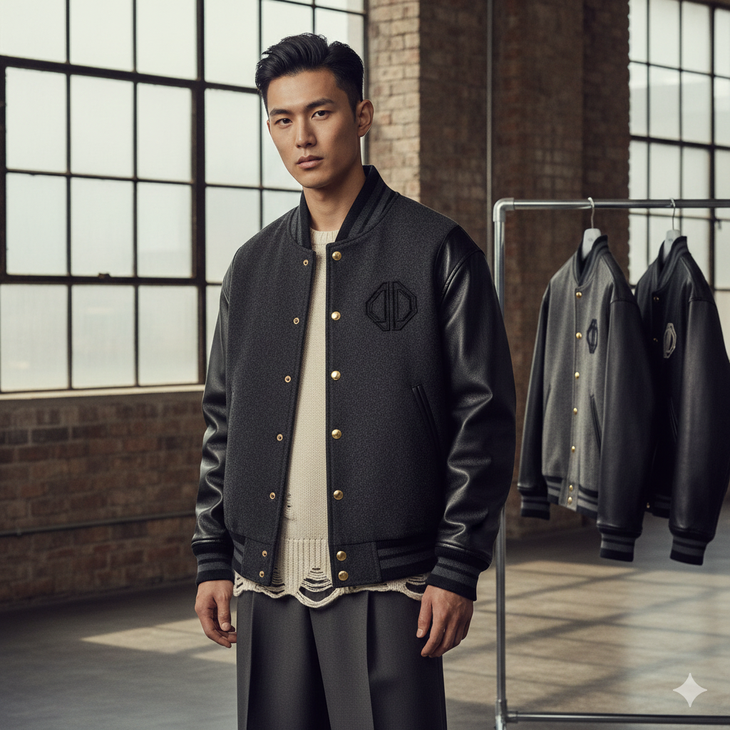 fashion brand varsity jacket