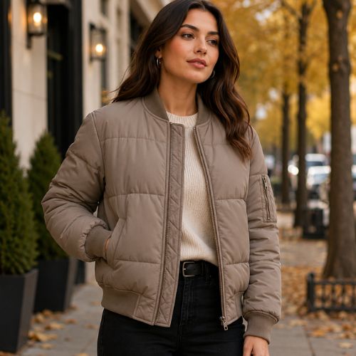 women Padded or Insulated Bomber Jackets