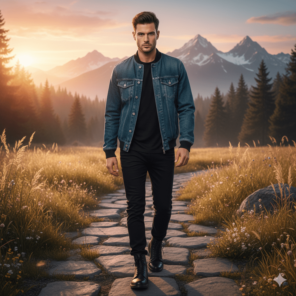Denim Bomber Jacket manufacturer