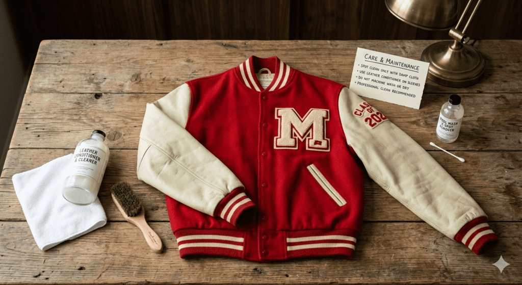 varsity jacket care tips