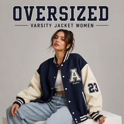 Oversized Varsity Jacket Women