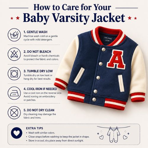 How to Ca for Your baby VarsityJ acket