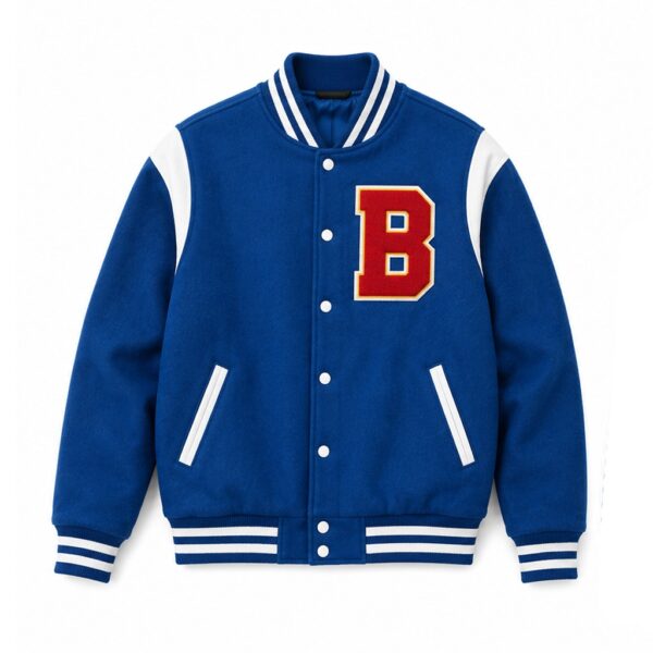 Off Campus S01 Belmont Cameli Varsity Jacket front view