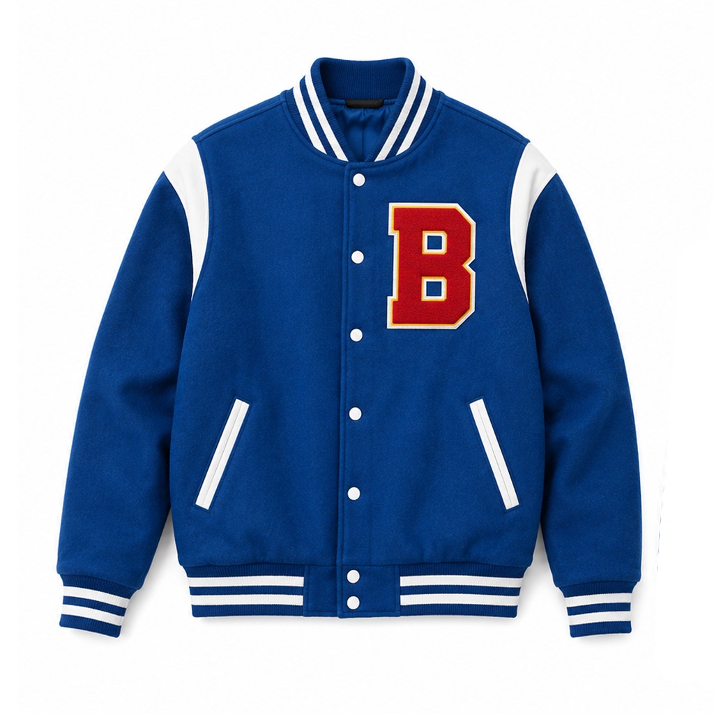 Off Campus S01 Belmont Cameli Varsity Jacket front view