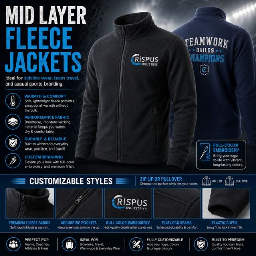custom fleece team jackets