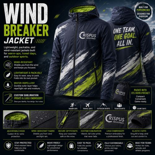 custom windbreaker jackets