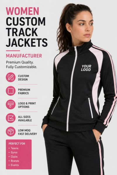 women custom track jackets manufacturer