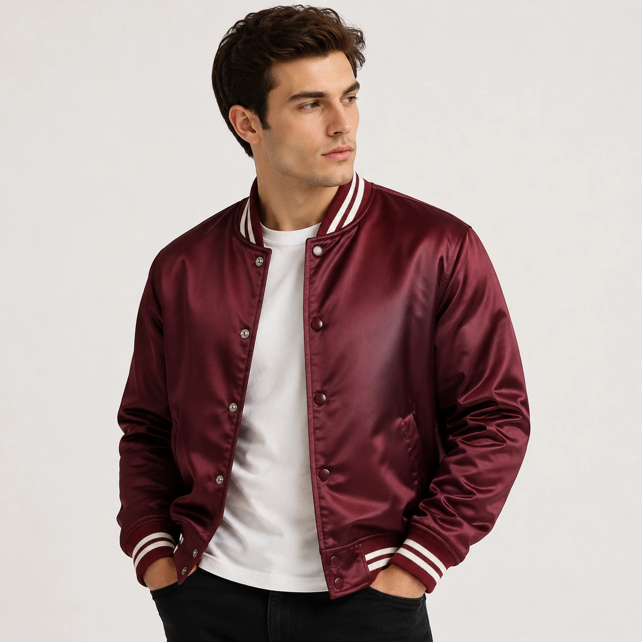 satin baseball jacket