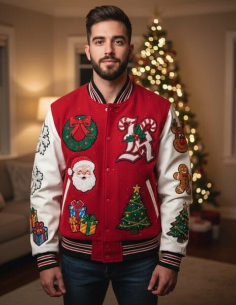 Christmas varsity jacket manufacturer