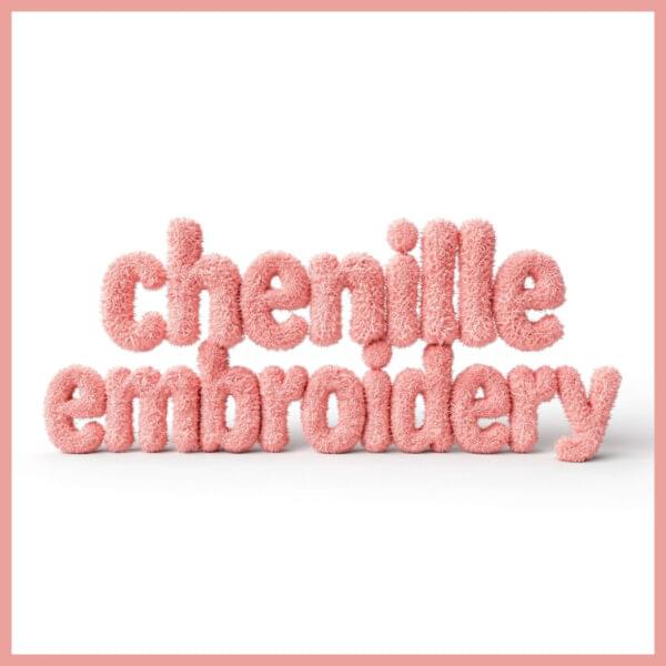 chenille embroidery jacket