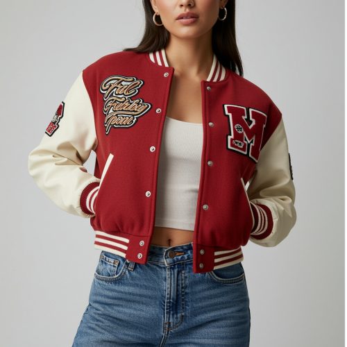 cropped letterman jacket custom manufacturer