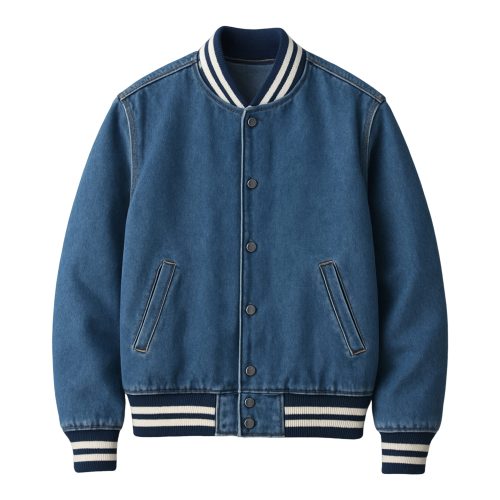 varsity jacket jeans