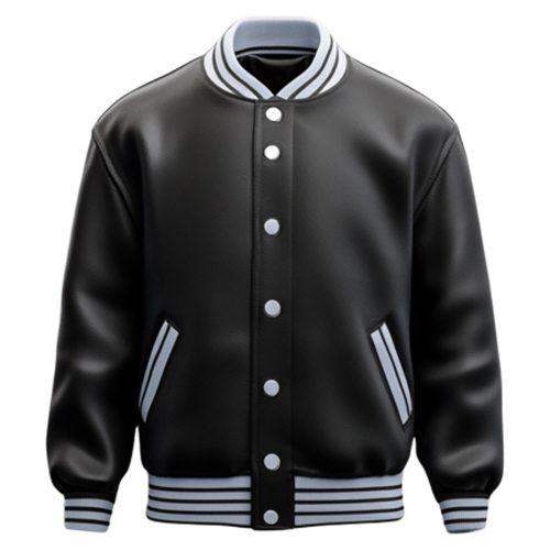 leather varsity jacket